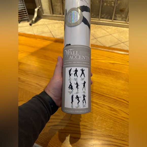 NWT Designer Wall Accents 23.62x12.59in People Dancing Foil Wall Decal - Picture 5 of 5